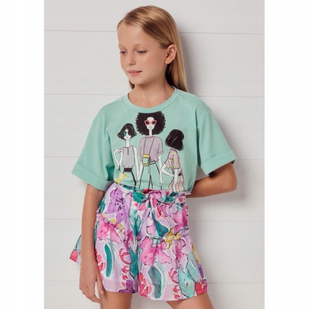 Mayoral Aqua Graphic Kids Tee